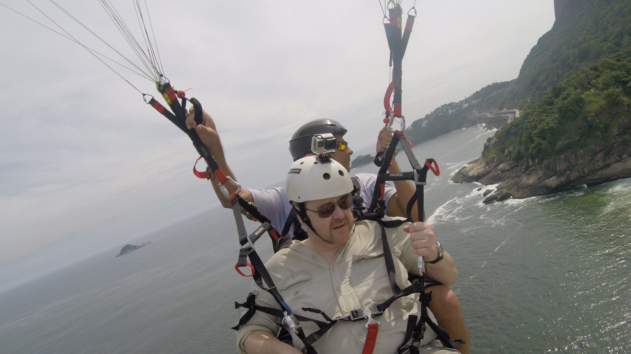 Welcome image of me Paragliding in Rio de Janiero